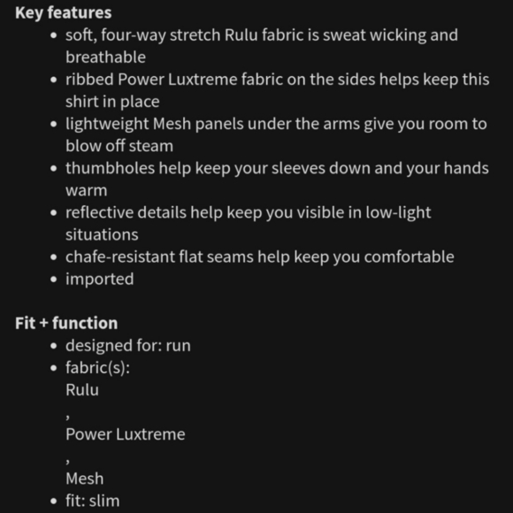 LULULEMON Base Runner Long Sleeve, size 6 - Picture 13 of 13